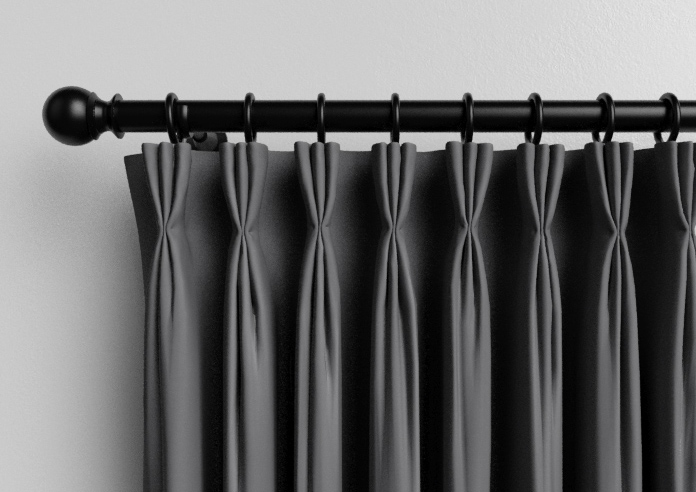 Medina, Dark Charcoal - Made to Measure Curtains - Image 11